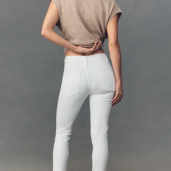 Anthropologie Level 99 White Skinny Jeans - Picture 2 of 9